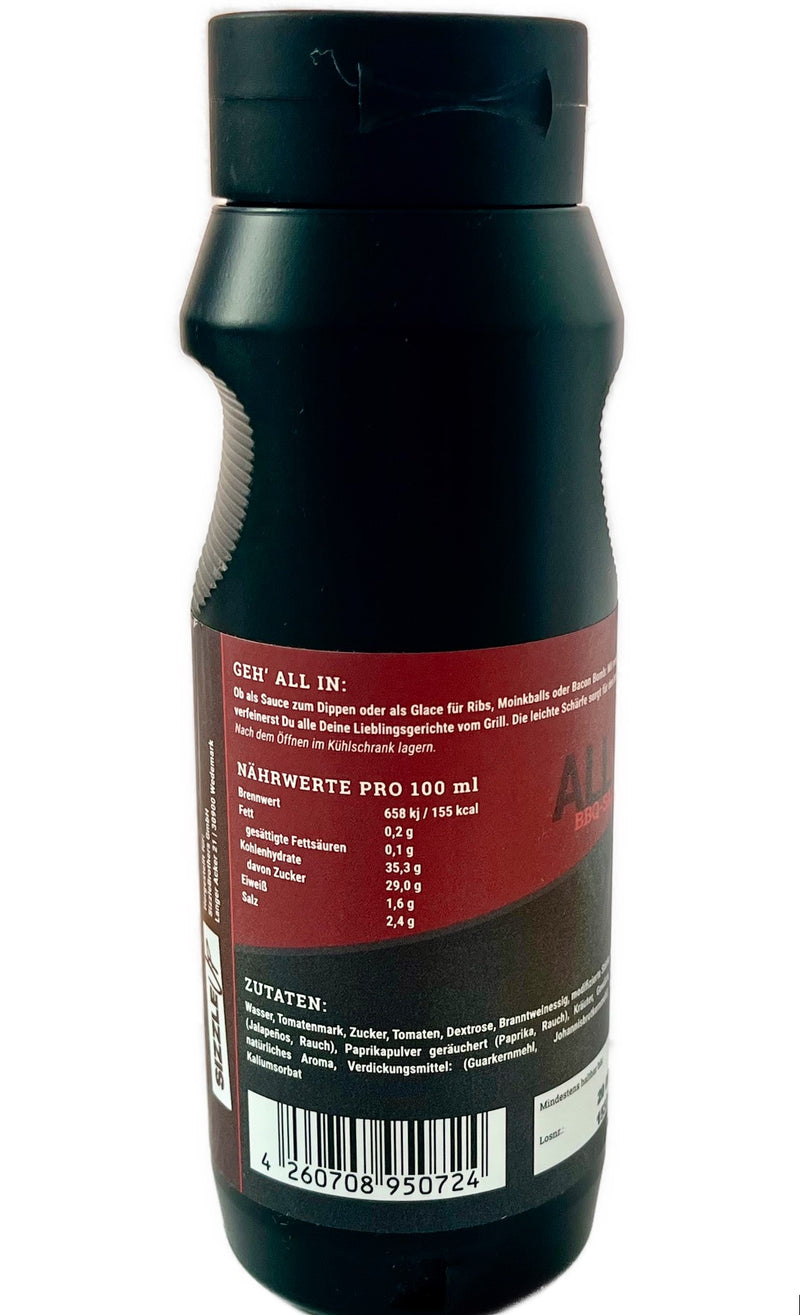 BBQ Sauce von Udenheim BBQ "All Inn" 500ml