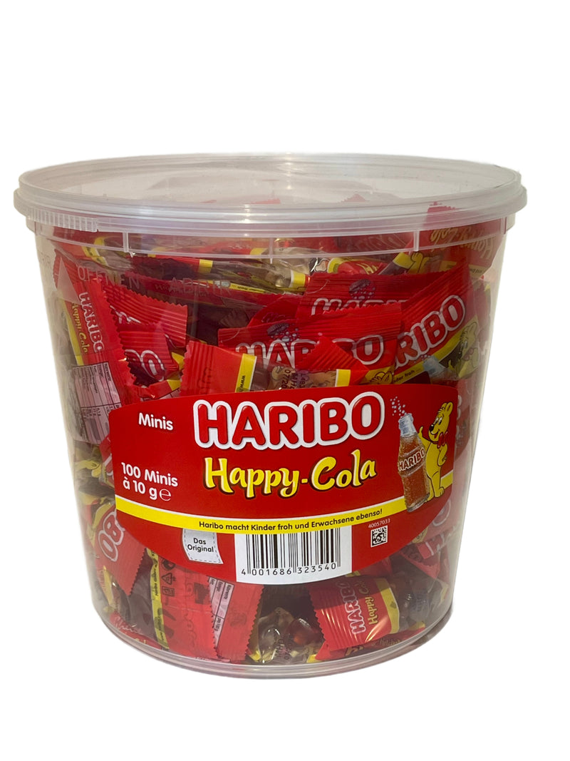Happy Cola von HARIBO 100 x 10gr im Eimer