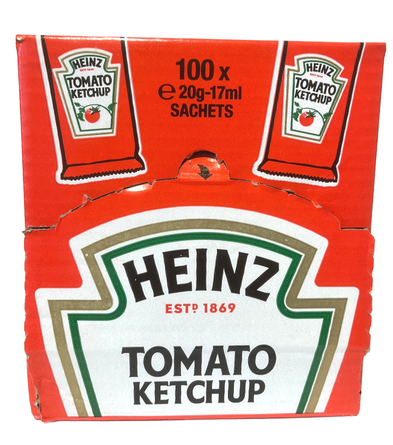 HEINZ Tomaten Ketchup 100 x 20gr kleine Beutel