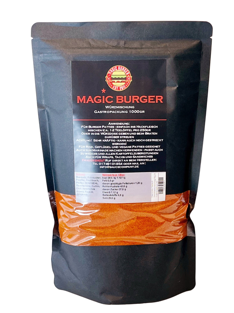 Magic Burger Premium Gewürzmischung für Burger und alle Fleischsorten 1000gr