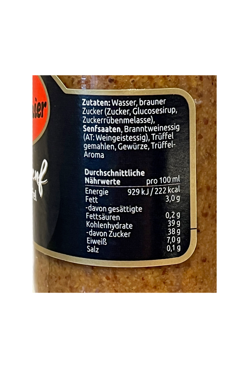 Händlmaier bayerischer süßer Senf mit Trüffel 200ml