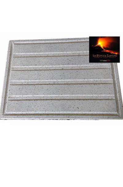 Grillplatte Lava von Grillstone® Maße 40 x 30 x 2 cm mit Bändern - Grillbilliger