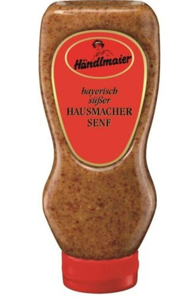 Händlmaier bayerischer süßer Hausmachersenf in Squeezeflasche 400ml - Grillbilliger