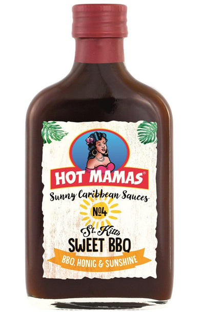 HOT MAMAS No. 4 St. Kitts Sweet BBQ Honigsüße BBQ-Sauce 195ml - Grillbilliger