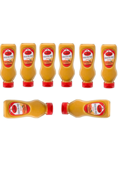 Orangen-Senf Sauce von Händlmaier 225ml in der Squeezeflasche 8er Bundle - Grillbilliger