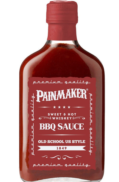 PAINMAKER Sweet & Hot Whiskey BBQ Sauce 195ml - Grillbilliger